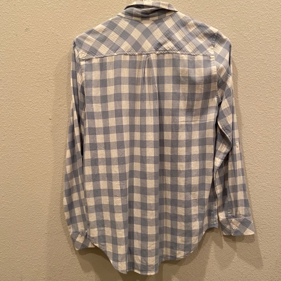 Light Blue and White Flannel - Picture 2 of 3